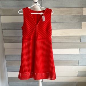 J. Crew Vibrant Orange Textured Dress